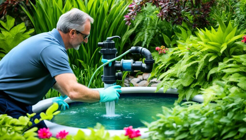 Pool Waterfall Maintenance