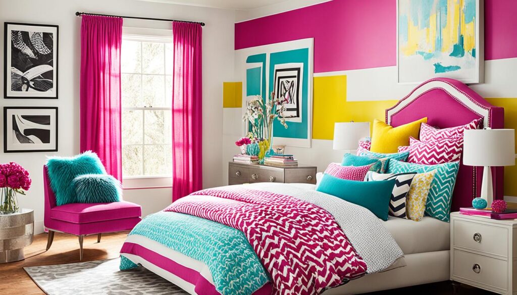 bedroom color palettes and patterns