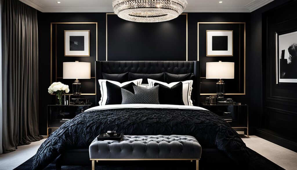 black bedroom