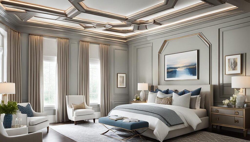 blending styles bedroom ceiling