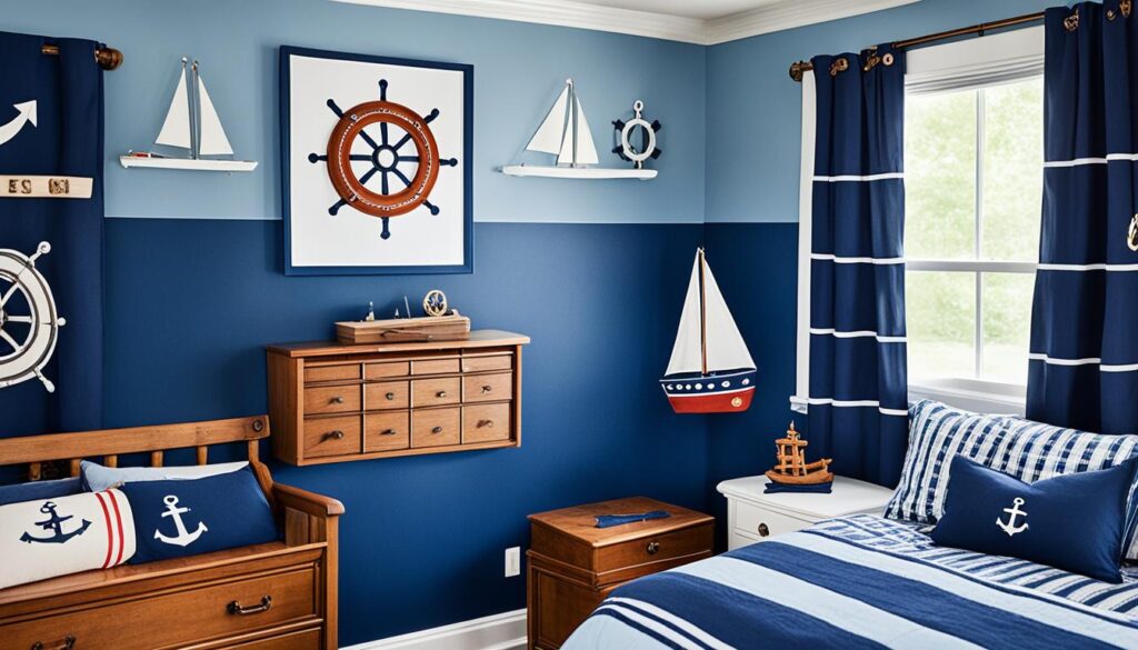 blue boys bedroom themes