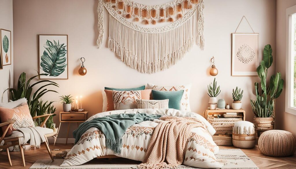 boho girls bedroom design