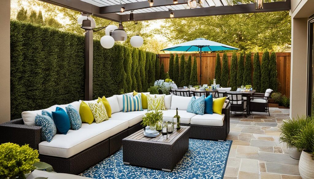 defined outdoor spaces