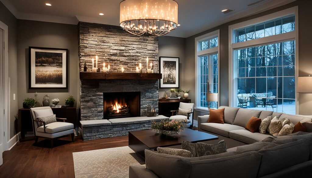 fireplace lighting