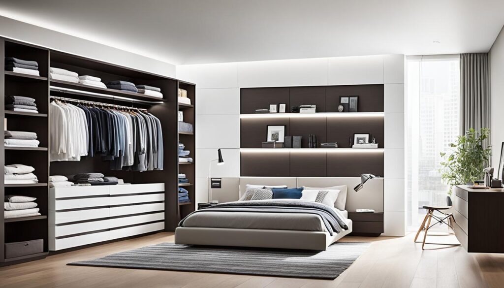 functional bedroom storage