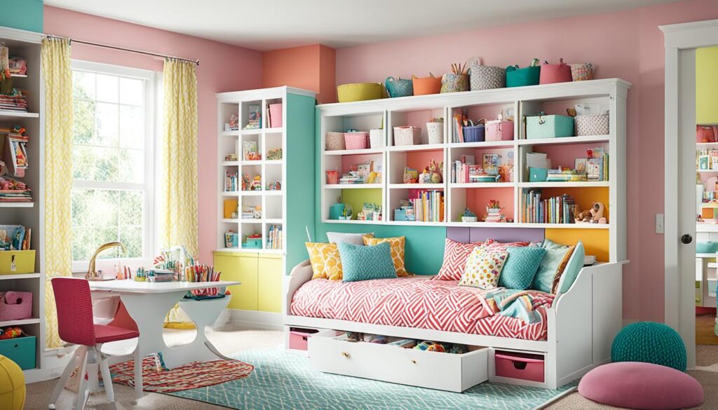 girls bedroom storage