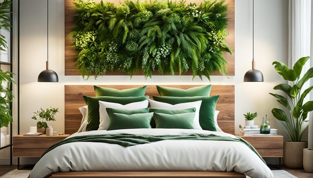 green bedroom