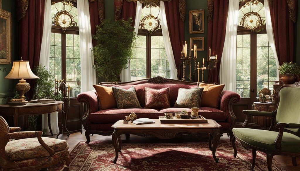 historical living room decor