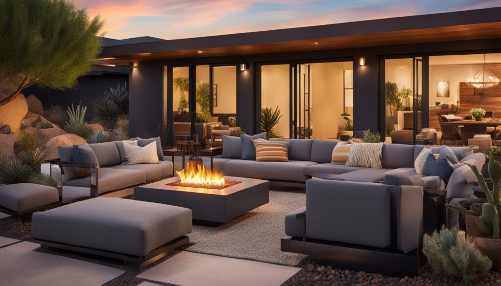 modern Arizona patio