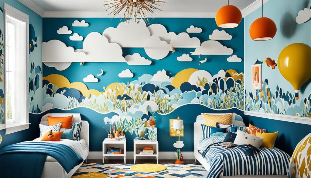 whimsical wall treatments